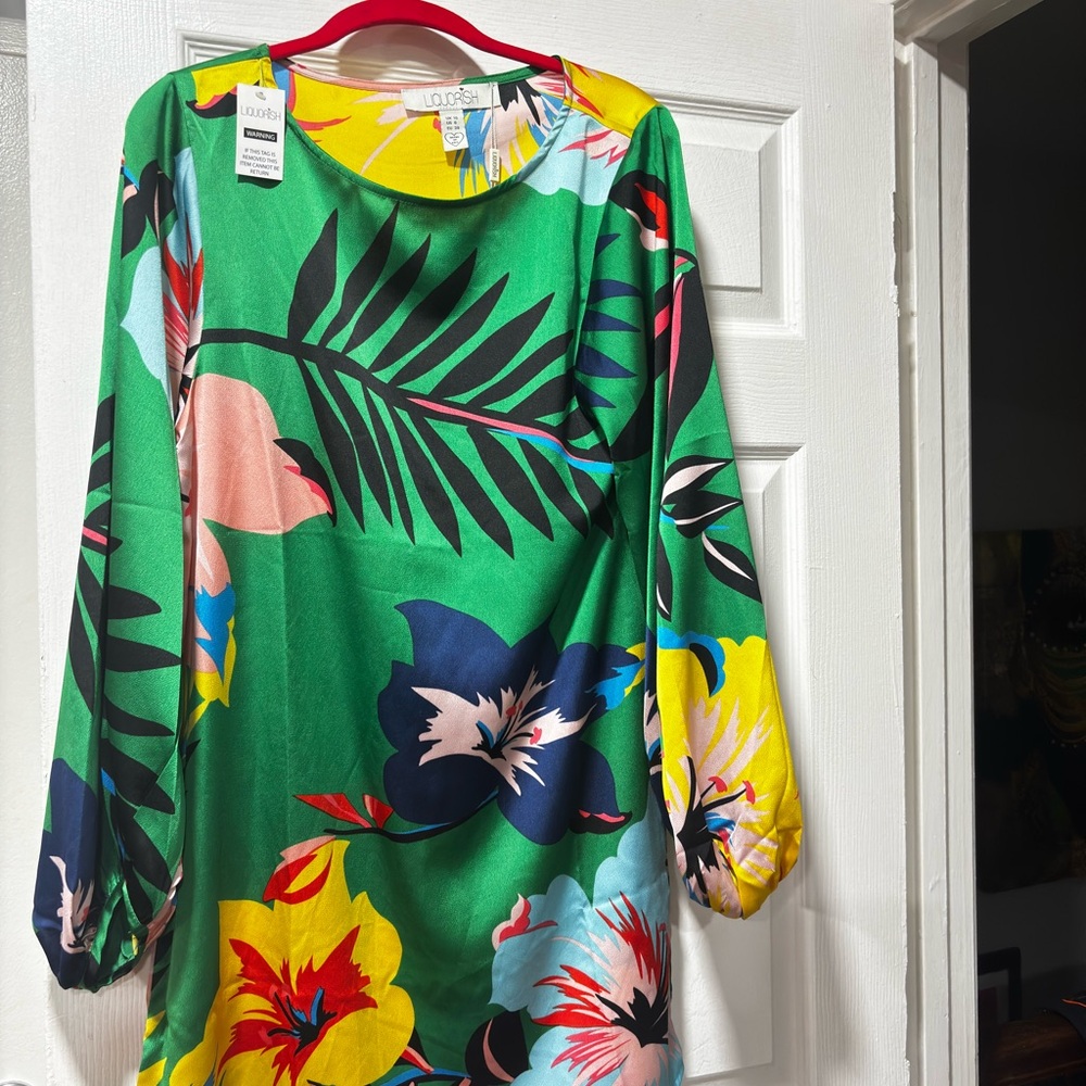 Colorful Floral Mini Dress